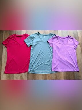 CHAMPION | Athletic Works | V Neck Tee Bundle | Workout Tops | Activewear